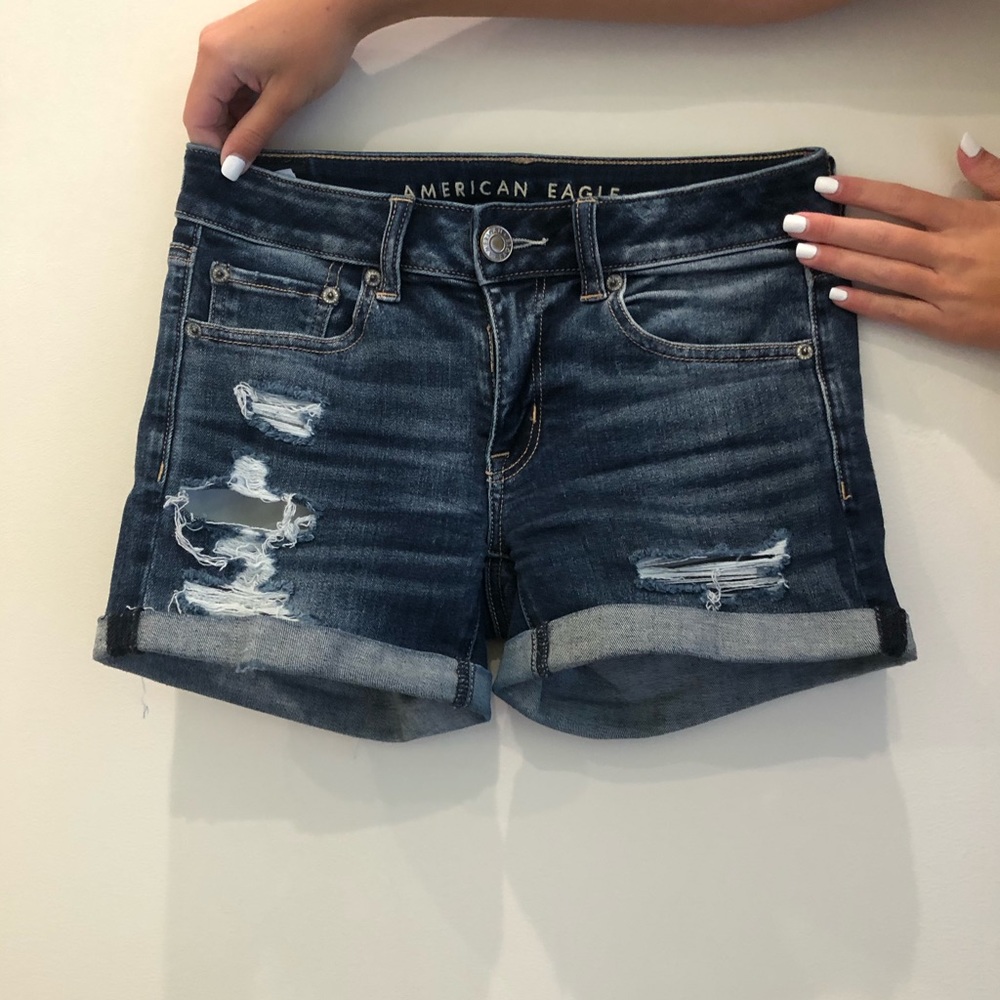 american eagle jean shorts
